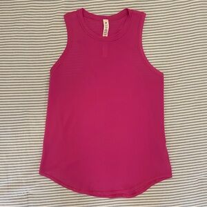 Lululemon High Neck Running and Training Tank Top | Size 2, Sonic Pink